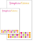 Queen Bee Personalized Note Pads - Candy Dot (NP-Q-83)